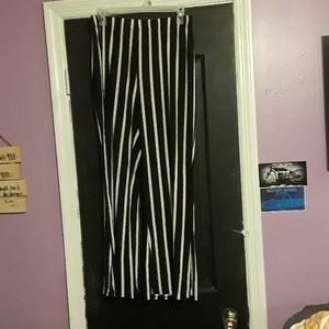 Super soft striped flared legging/pants